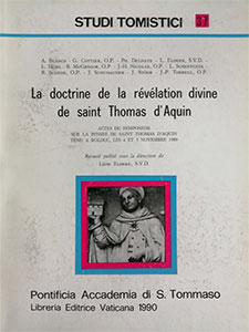La doctrine de la revelation divine de Saint Thomas D’Aquin (1990)